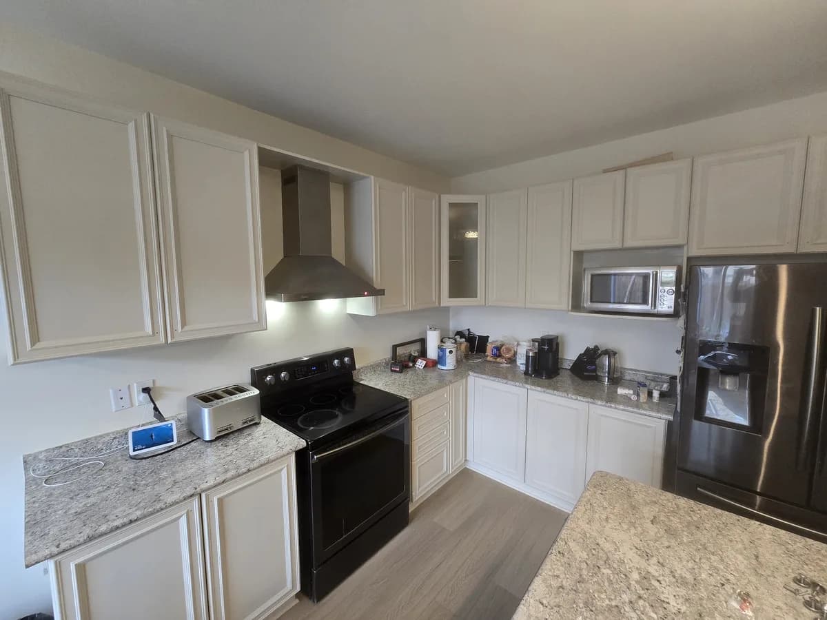 Cabinet painting completed by RiteKote in Innisfil