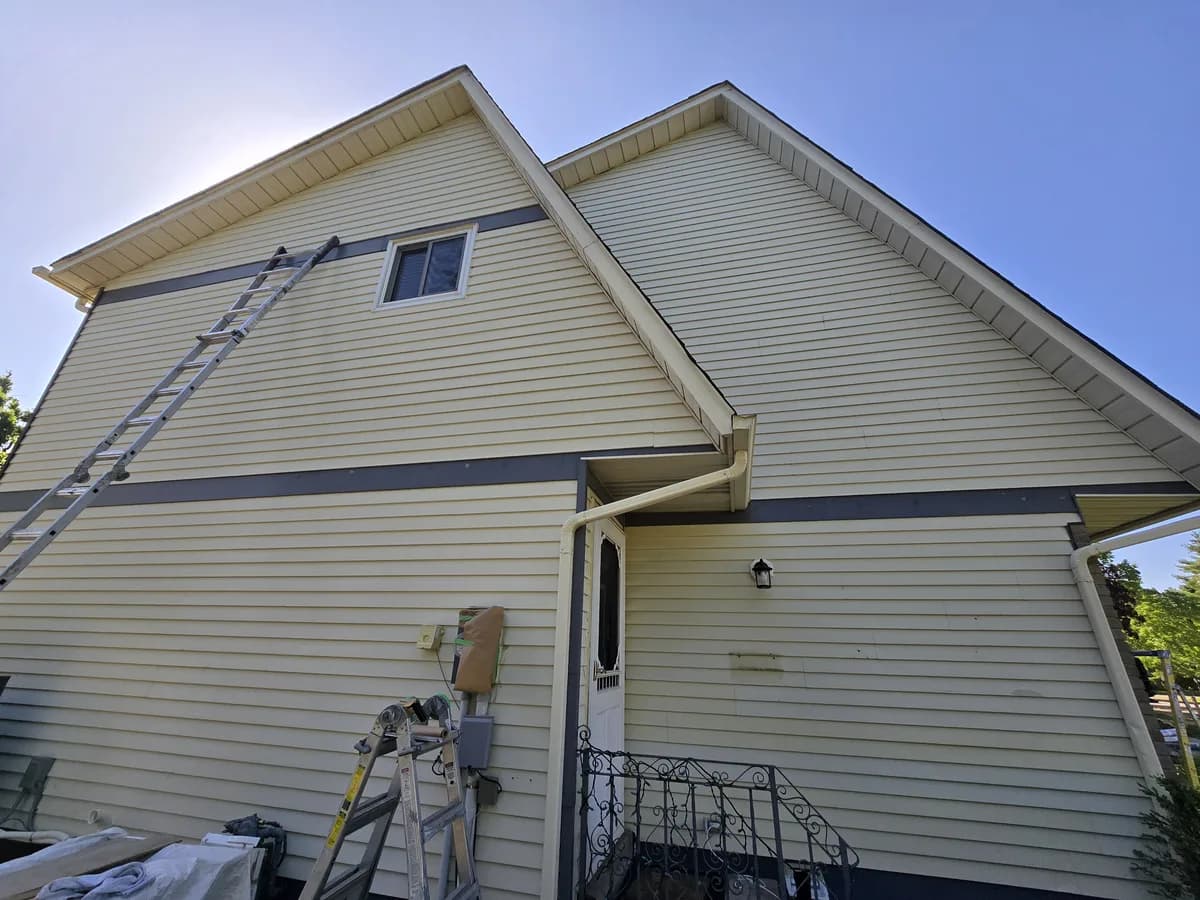 Metal Siding, before painting