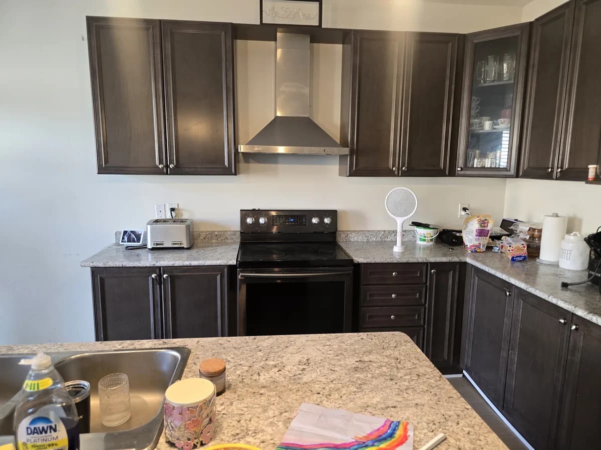 Cabinet painting, before painting