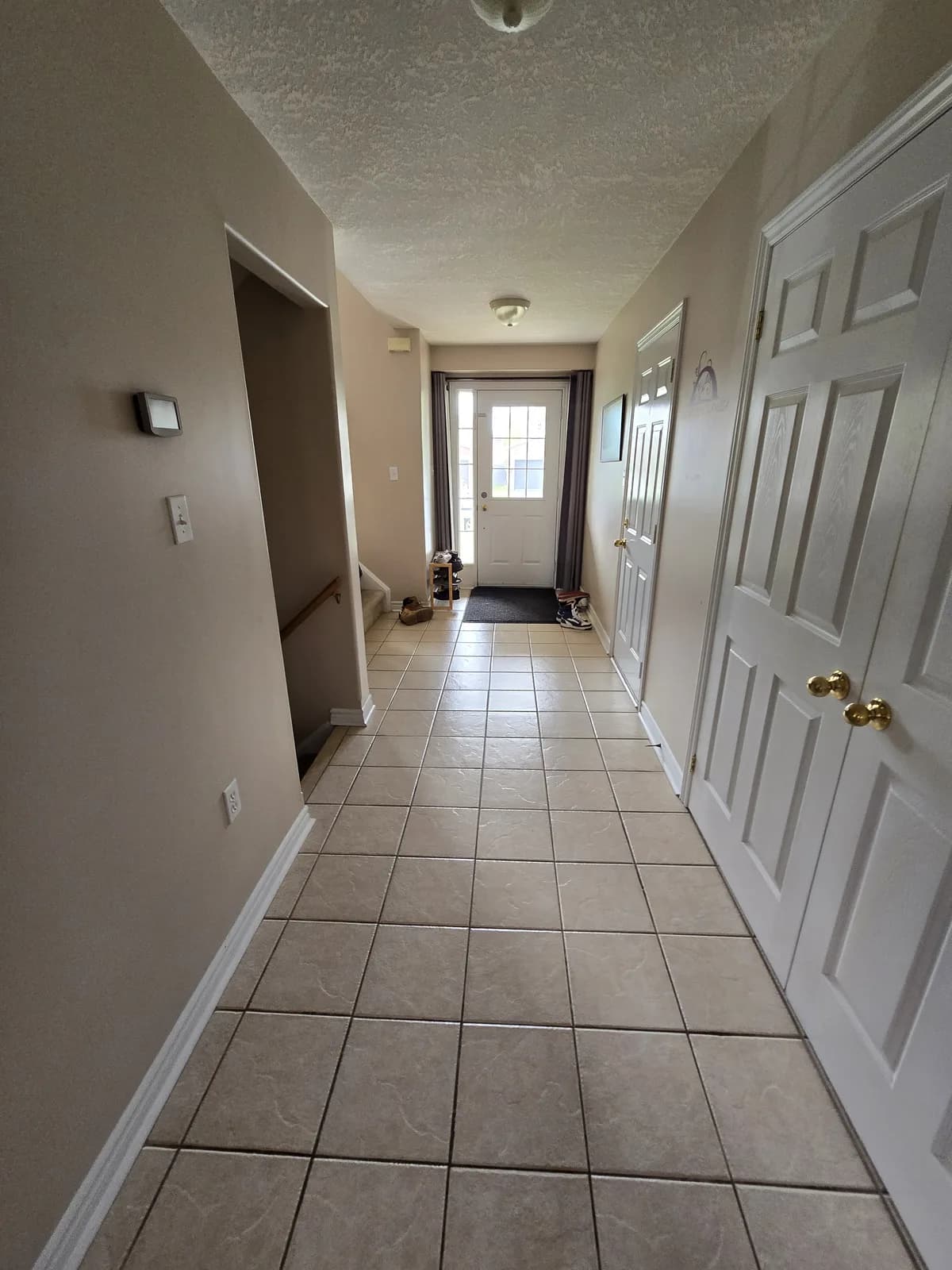 Hallway, before painting
