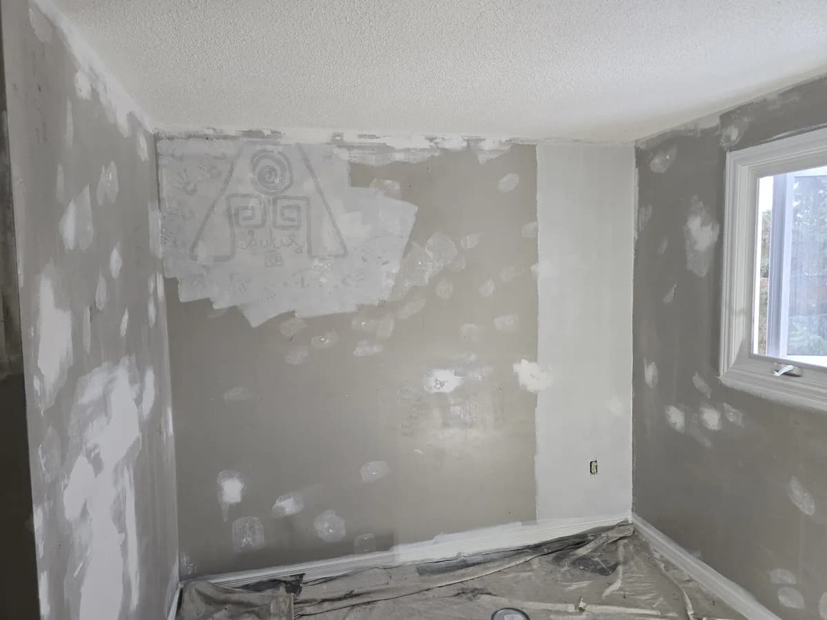 Repair and repaint, before painting